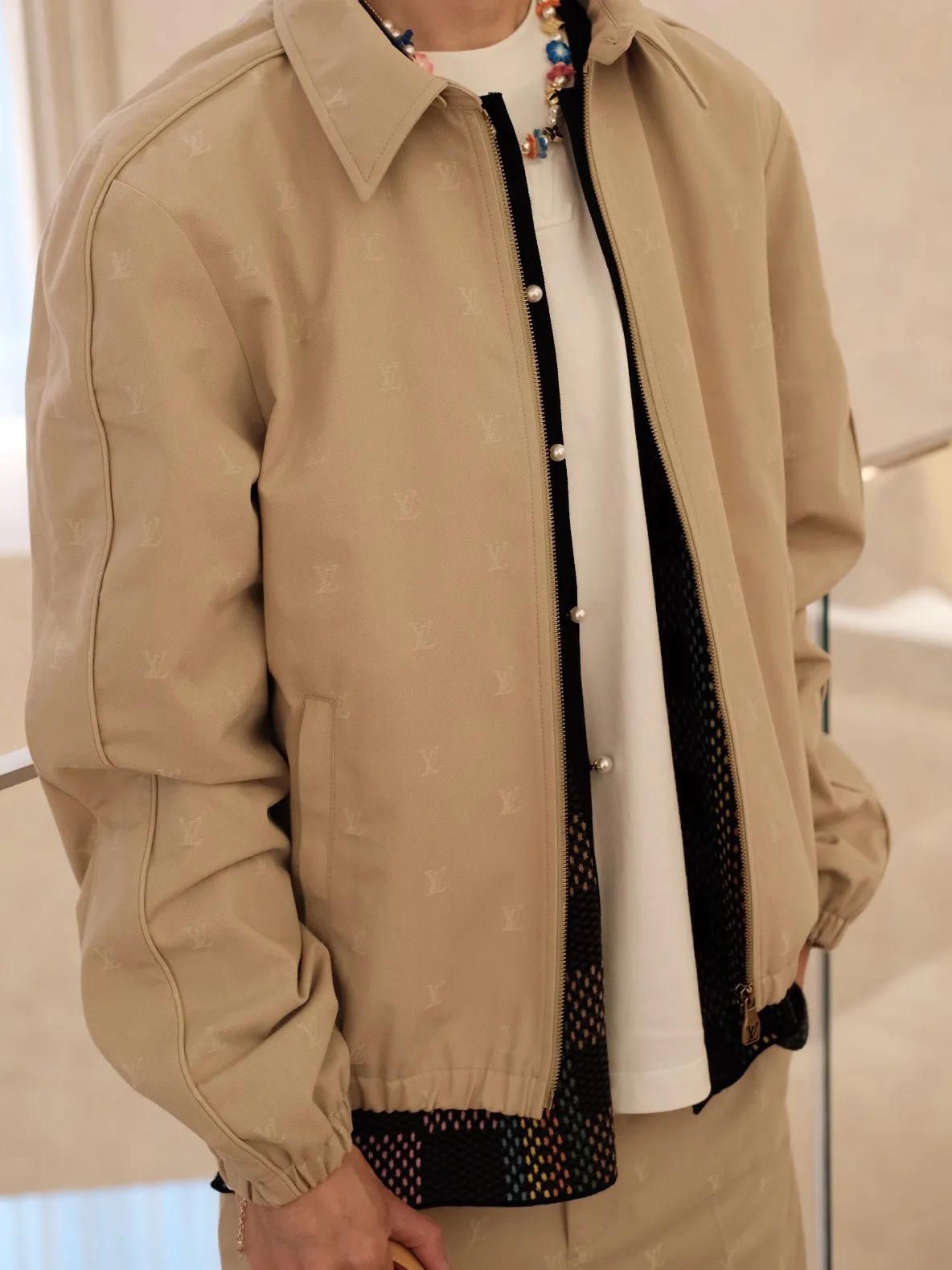Louis Vuitton 24Fw Full Print Jacquard Jacket Jacket